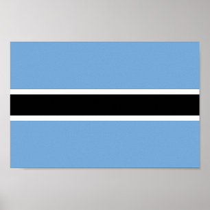 Patriotic Botswana Flag Poster