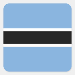 Patriotic Botswana Flag Square Sticker