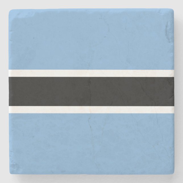 Patriotic Botswana Flag Stone Coaster (Front)