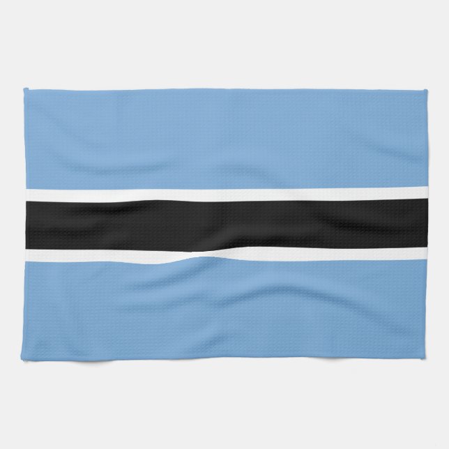 Patriotic Botswana Flag Tea Towel (Horizontal)
