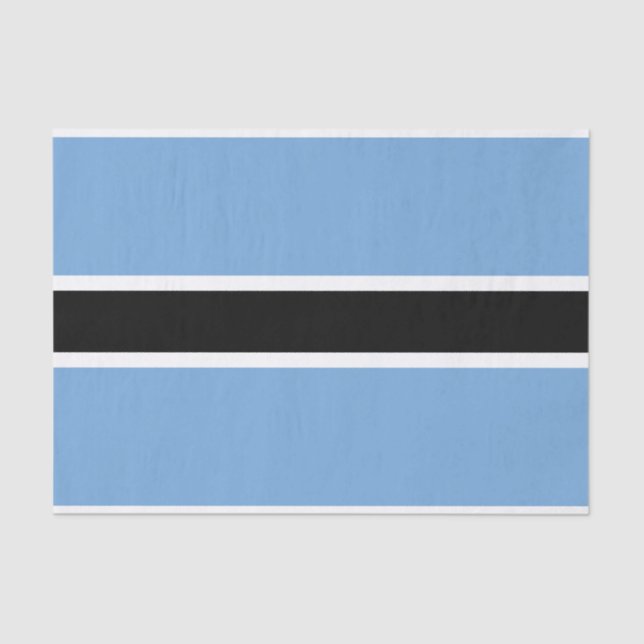 Patriotic Botswana Flag Tissue Paper (Front)
