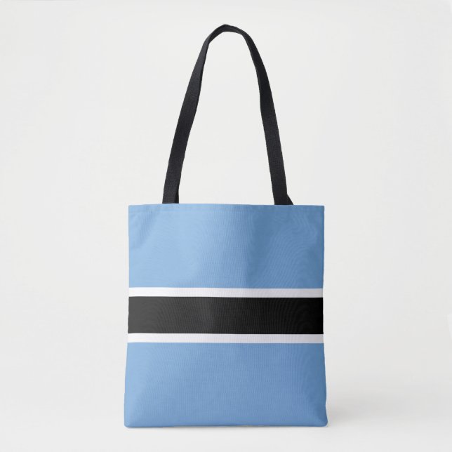 Patriotic Botswana Flag Tote Bag (Front)