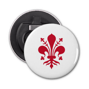 Patriotic bottle opener with Flag of Florence