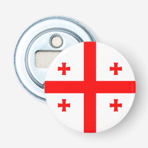 Patriotic bottle opener with Flag of Georgia