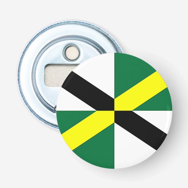 Patriotic bottle opener with Flag of Monterey (Front)