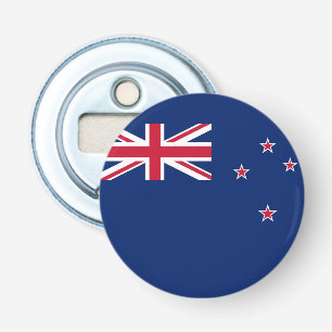 Patriotic bottle opener with Flag of New Zealand