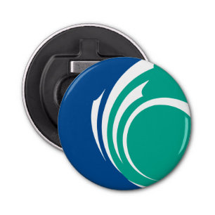 Patriotic bottle opener with Flag of Ottawa