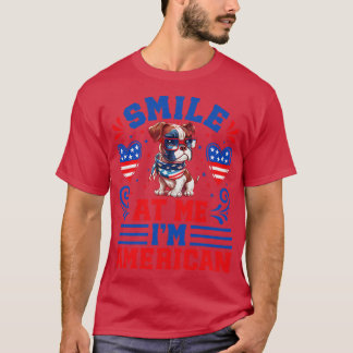 Patriotic Boxer Dog 4 T-Shirt