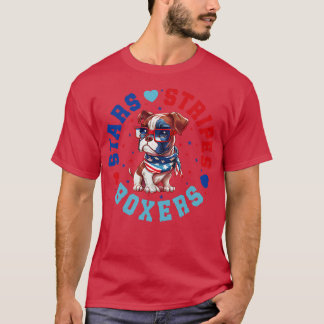 Patriotic Boxer Dog T-Shirt
