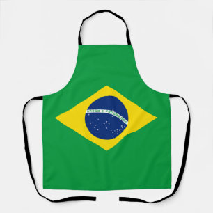 Patriotic Brazil Flag Apron