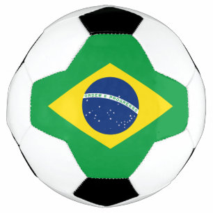 Patriotic Brazil Flag Football