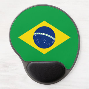 Patriotic Brazil Flag Gel Mouse Mat