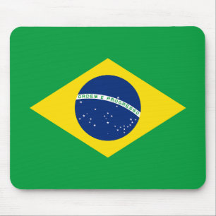 Patriotic Brazil Flag Mouse Mat