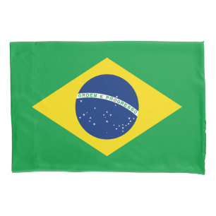 Patriotic Brazil Flag Pillowcase