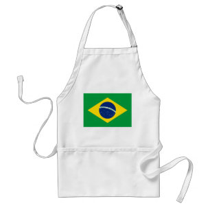 Patriotic Brazil Flag Standard Apron