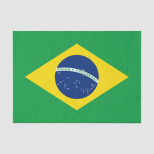 Patriotic Brazil Flag Tissue Paper
