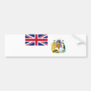 Patriotic British Antarctic Territory Flag Bumper Sticker