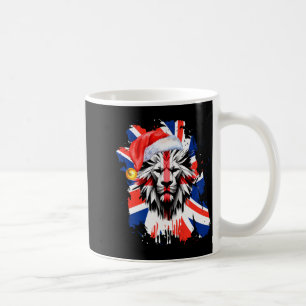 Patriotic British Christmas Uk English Flag Premiu Coffee Mug