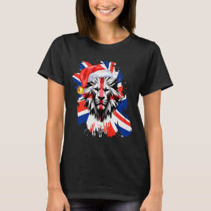 Patriotic British Christmas Uk English Flag Premiu T-Shirt