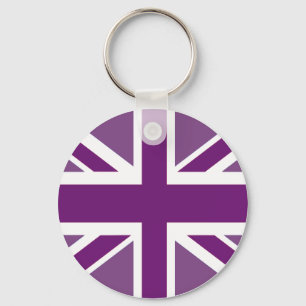 Patriotic British Union Jack Flag Key Ring