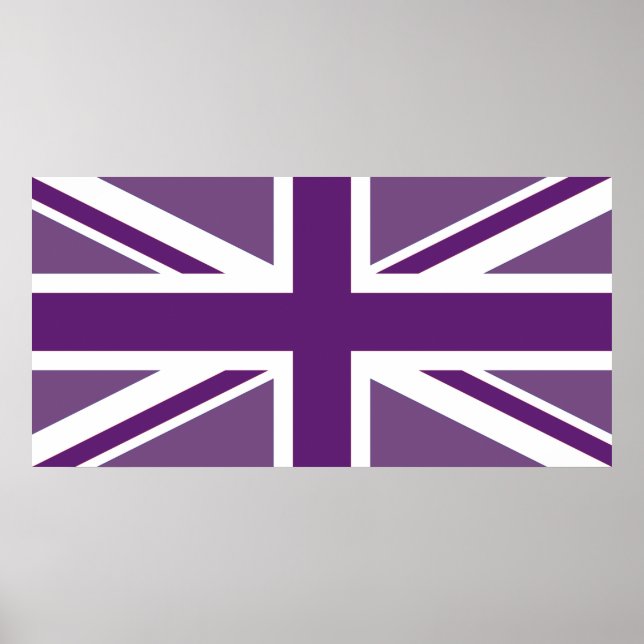 Patriotic British Union Jack Flag Poster (Front)