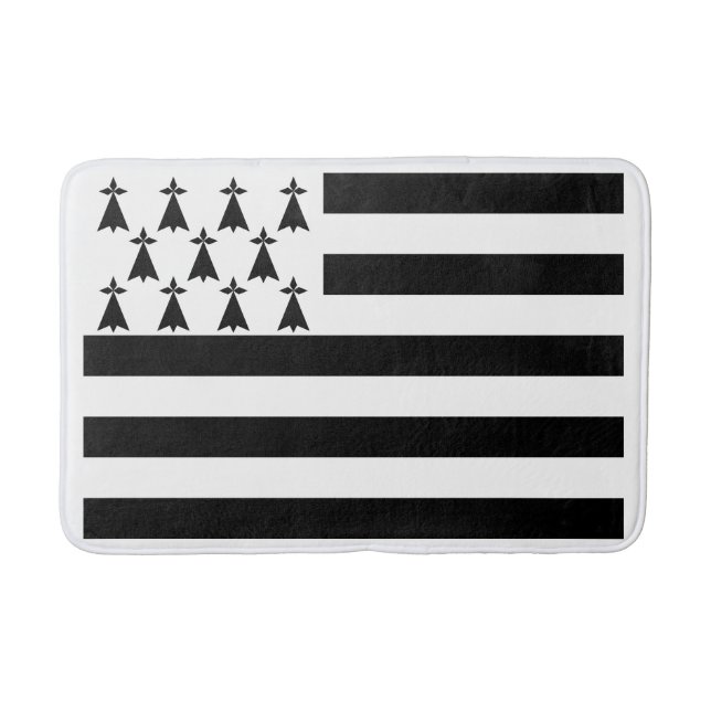 Patriotic Brittany Flag Bath Mat (Front)