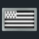 Patriotic Brittany Flag Belt Buckle<br><div class="desc">Patriotic flag of Brittany.</div>