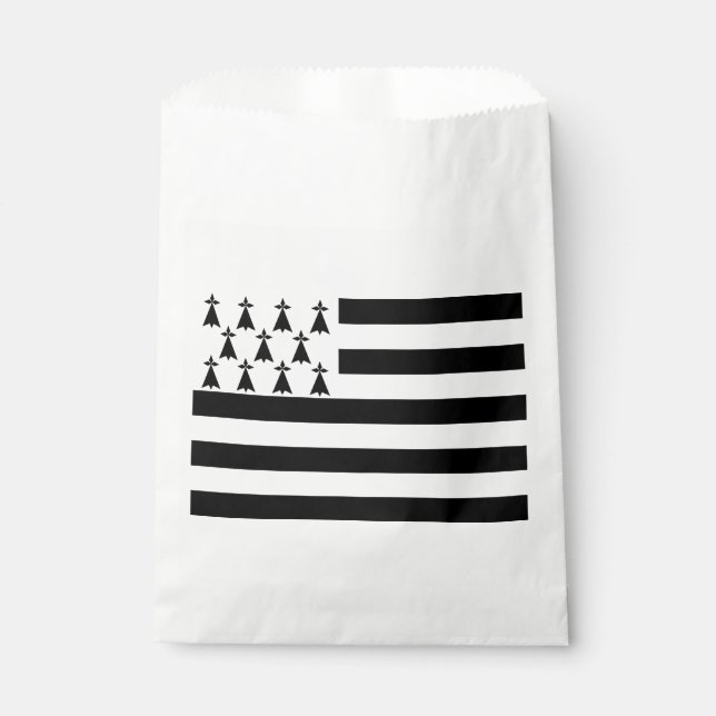 Patriotic Brittany Flag Favour Bags (Front)