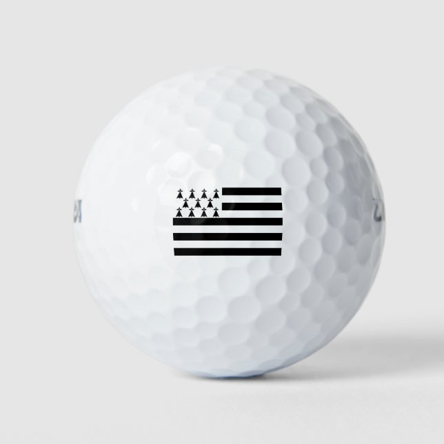 Patriotic Brittany Flag Golf Balls (Front)
