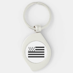Patriotic Brittany Flag Key Ring