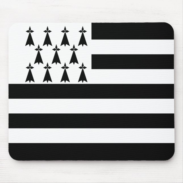 Patriotic Brittany Flag Mouse Mat (Front)