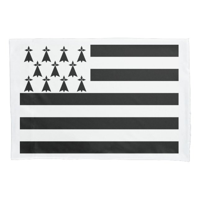 Patriotic Brittany Flag Pillowcase (Front)