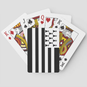 Patriotic Brittany Flag Playing Cards