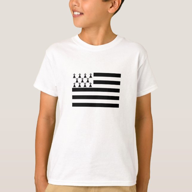 Patriotic Brittany Flag T-Shirt (Front)