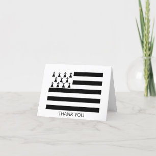 Patriotic Brittany Flag Thank You Card
