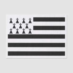Patriotic Brittany Flag Tissue Paper