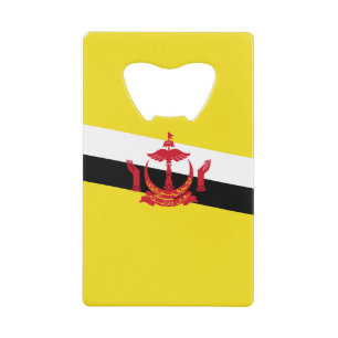 Patriotic Brunei Flag Credit Card Bottle Opener