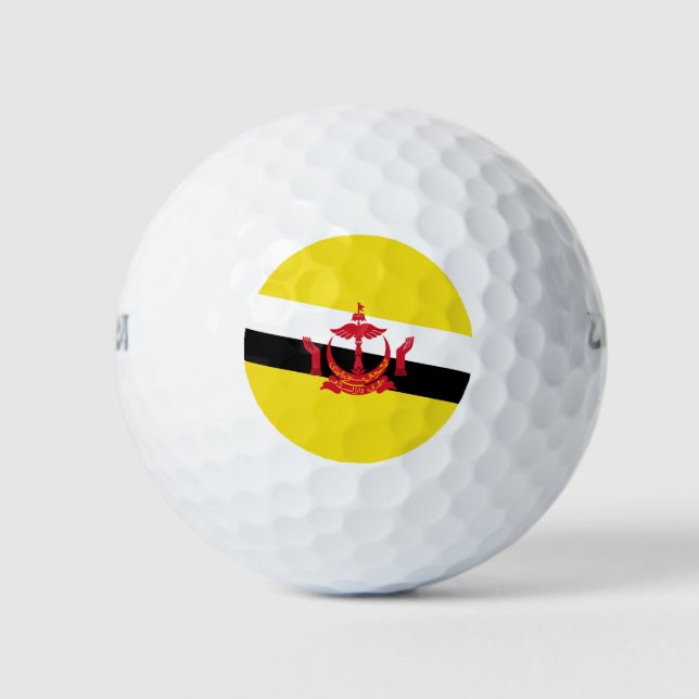 Patriotic Brunei Flag Golf Balls (Front)