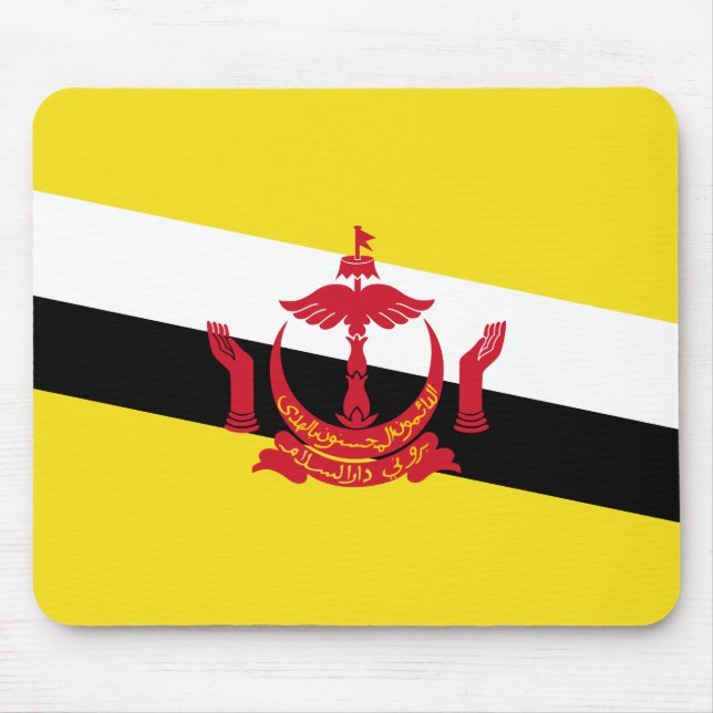 Patriotic Brunei Flag Mouse Pad (Front)