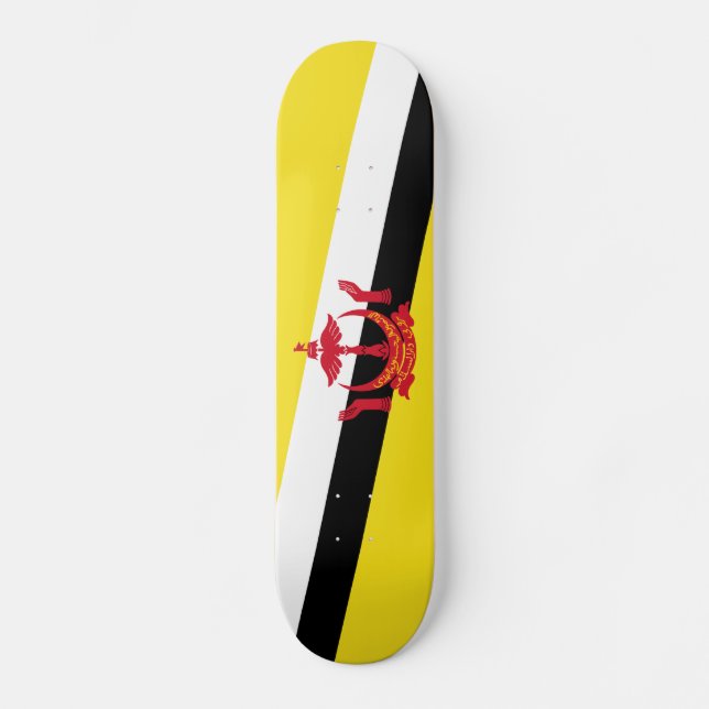 Patriotic Brunei Flag Skateboard (Front)