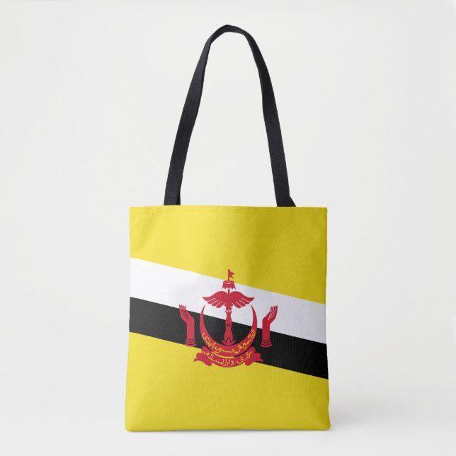 Patriotic Brunei Flag Tote Bag (Front)