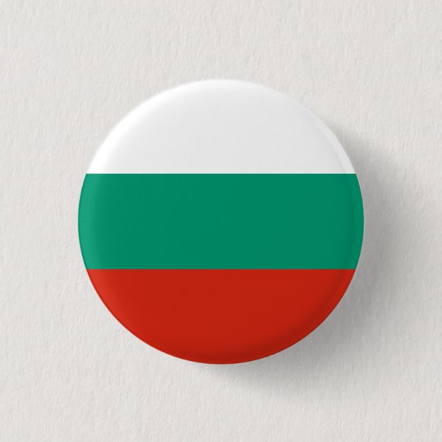 Patriotic Bulgarian Flag 3 Cm Round Badge (Front)