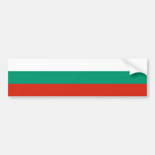 Patriotic Bulgarian Flag Bumper Sticker
