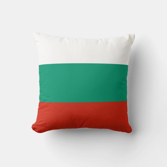 Patriotic Bulgarian Flag Cushion (Front)