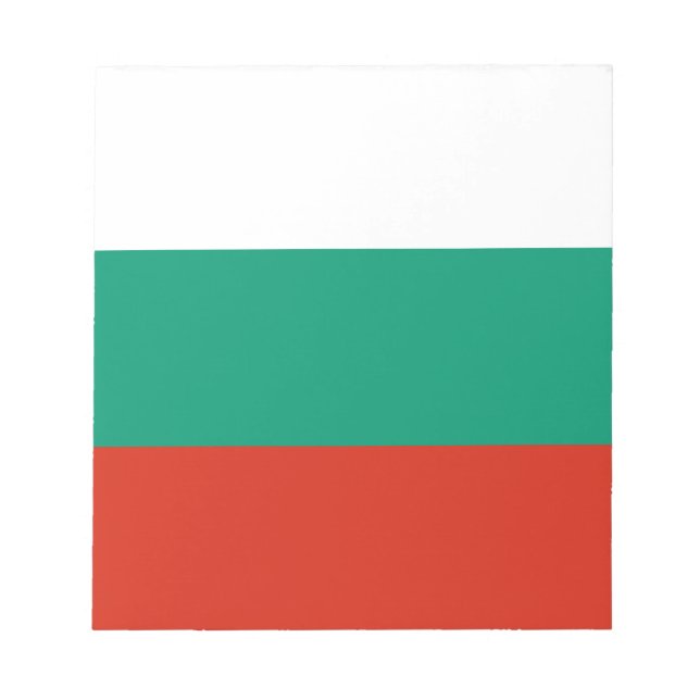 Patriotic Bulgarian Flag Notepad (Front)