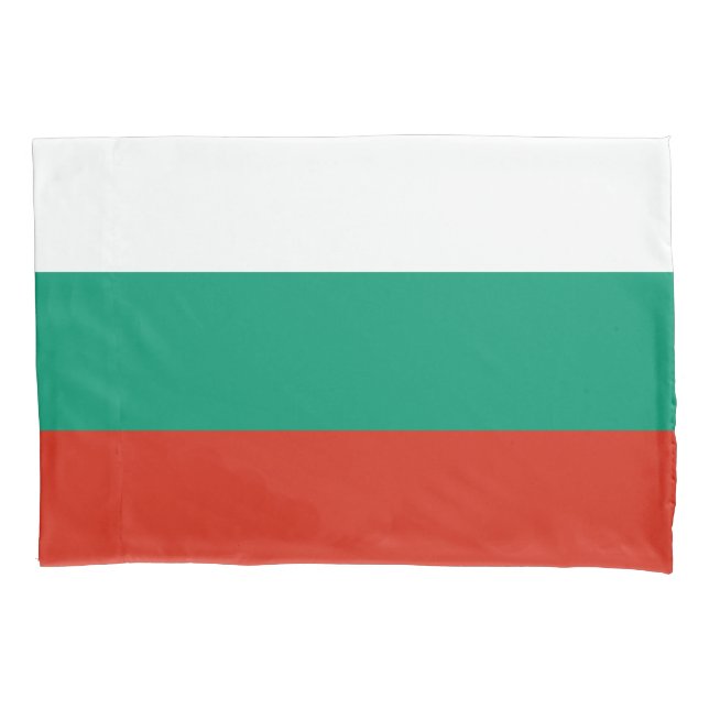Patriotic Bulgarian Flag Pillowcase (Front)