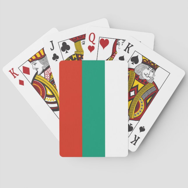 Patriotic Bulgarian Flag Playing Cards (Back)