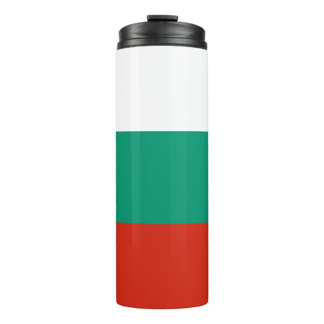 Patriotic Bulgarian Flag Thermal Tumbler (Front)