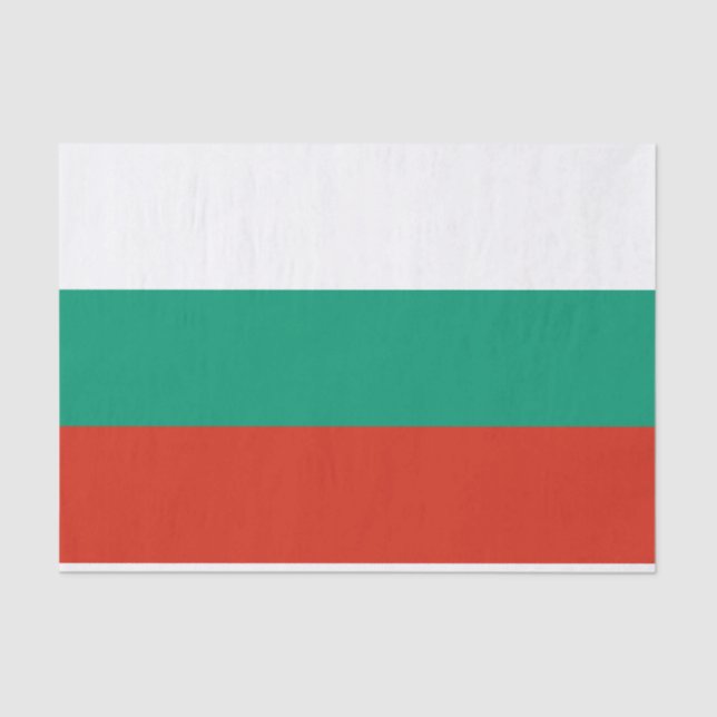 Patriotic Bulgarian Flag Tissue Paper (Front)