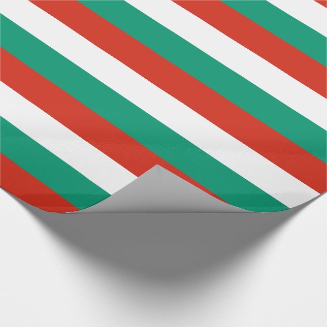 Patriotic Bulgarian Flag Wrapping Paper (Corner)